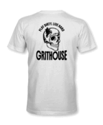 Grithouse Play Dirty Live Hard Skull T-Shirt (White)